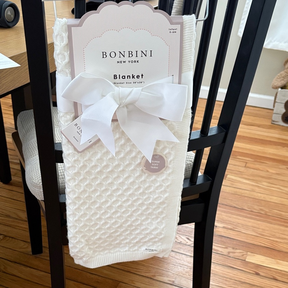 Bonbini White Baby Blanket